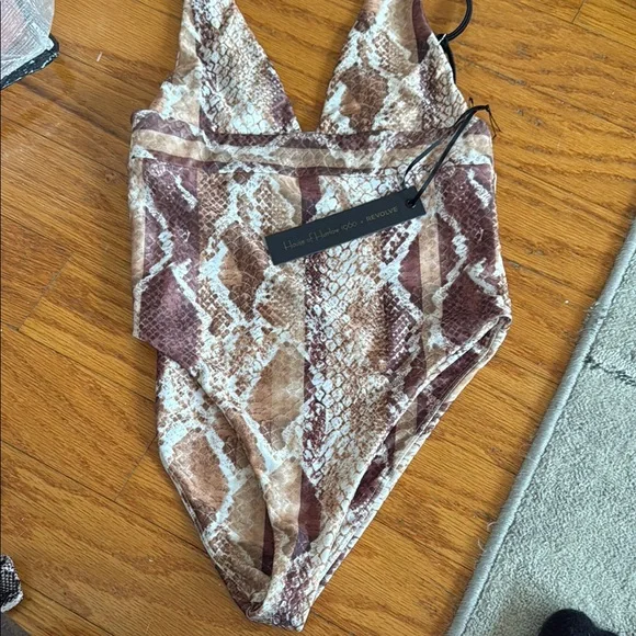 House of Harlow revolve 1960 Snake Print One Piece